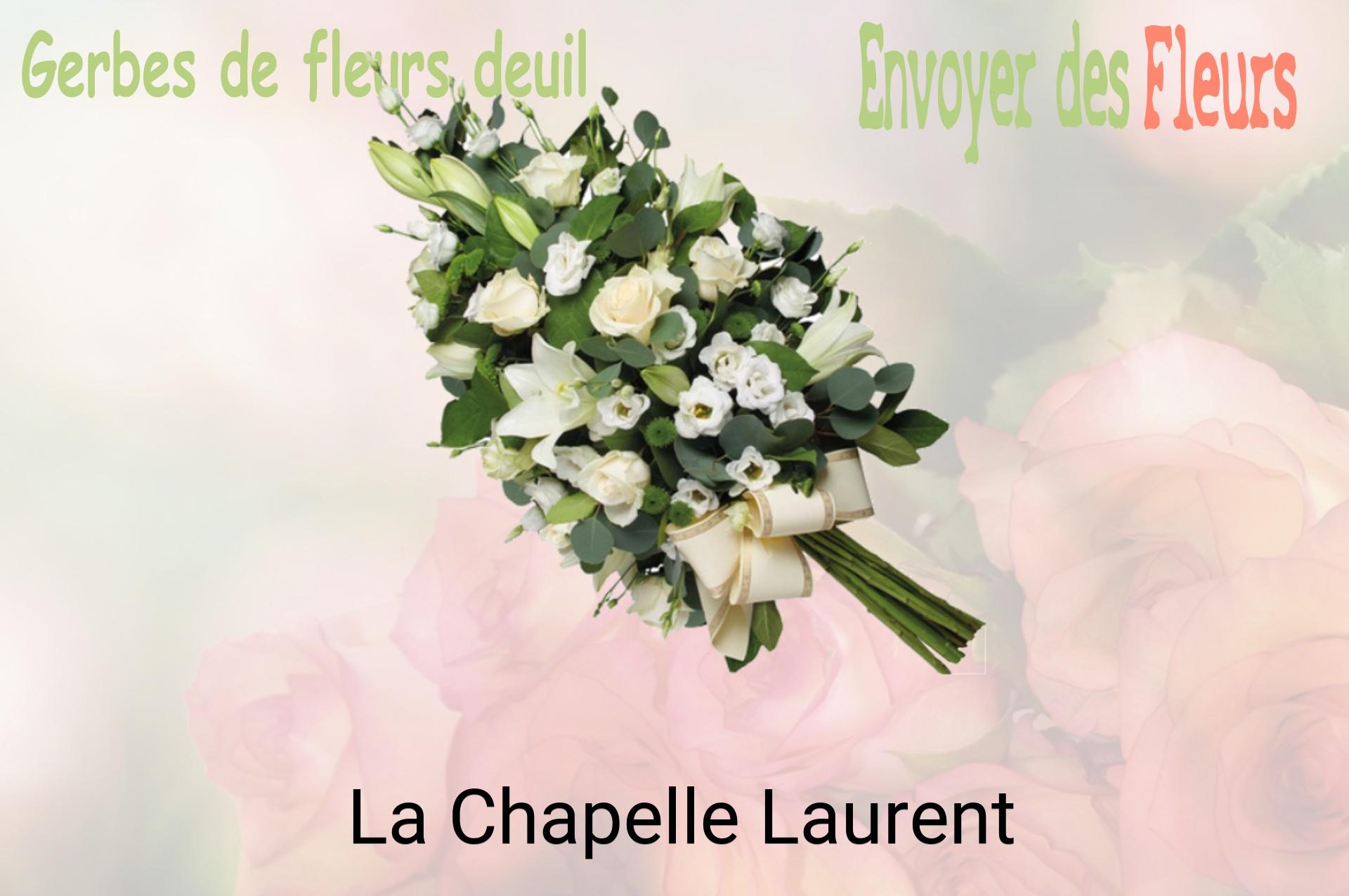 Gerbe de fleurs de deuil livrée à La Chapelle-Laurent